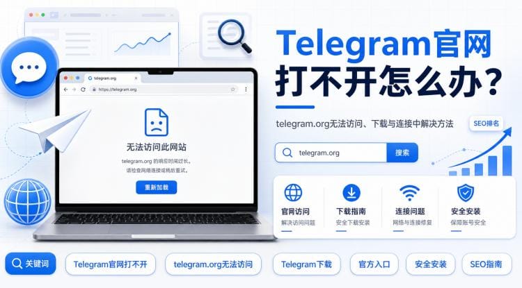 Telegram官网打不开怎么办?telegram.org无法访问、下载与连接中解决方法