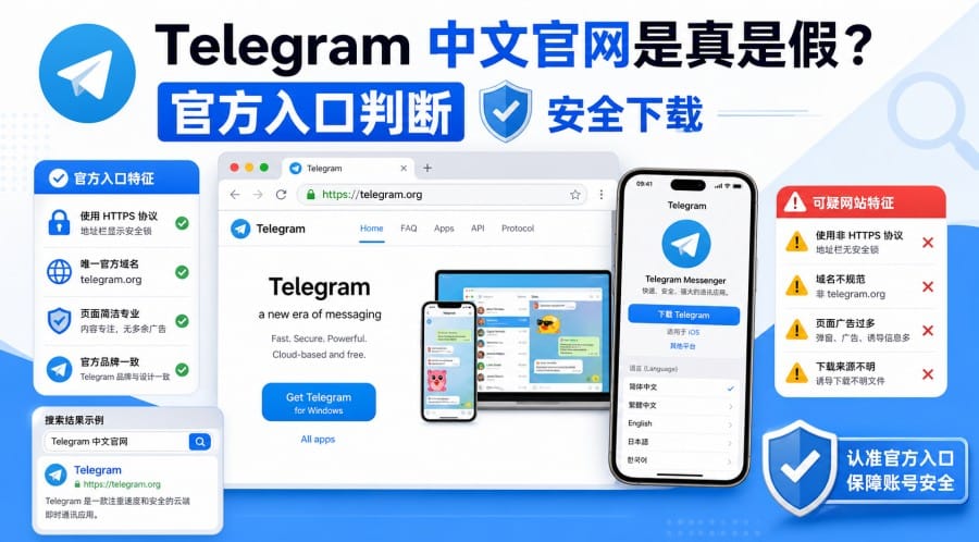 Telegram 中文官网是真是假?官方入口与真假页面判断方法