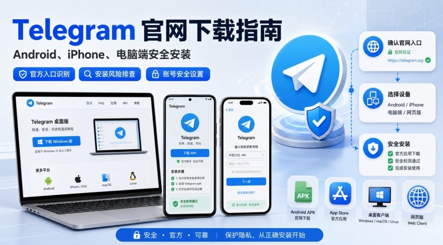 Telegram 官网下载与安全安装指南:手机、电脑和网页版