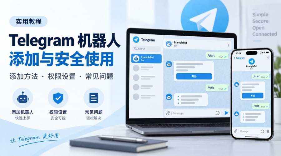 Telegram 官网机器人是什么？怎么添加、设置权限与安全使用