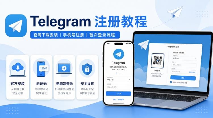 Telegram 注册教程:从官网下载安装到首次登录流程